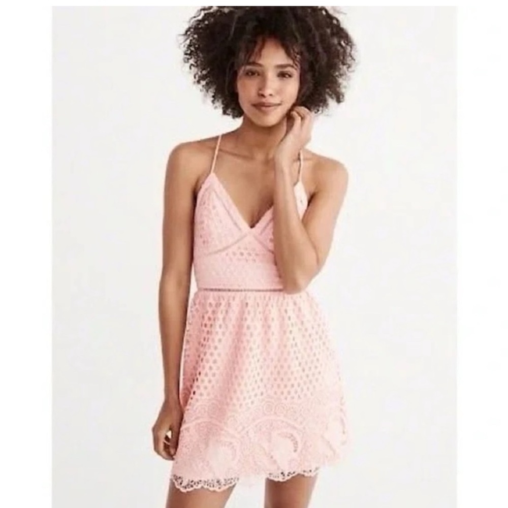A&F  Pink Lace Like Dress